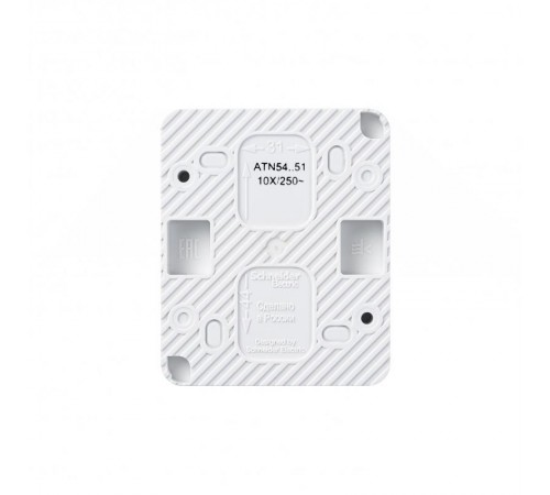 AtlasDesign Profi54 Белый О/У Выключатель 2-клавишный 10 АХ  ATN540151  SE