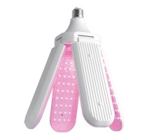 Лампа светодиодная 4-х лепестковая, (40W) 230V E27, красно-синий спектр LB-7000  48445  FERON