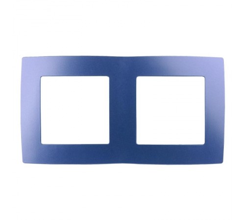 Рамка на 2 поста 12-5002-29  ,  ультрамарин  Б0019403  ЭРА