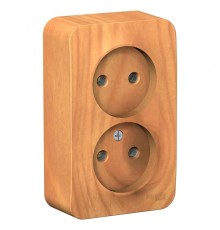 Blanca Ясень О/У Розетка 2-ая без заземления без шторок, 16А, 250В  BLNRA000205  SE