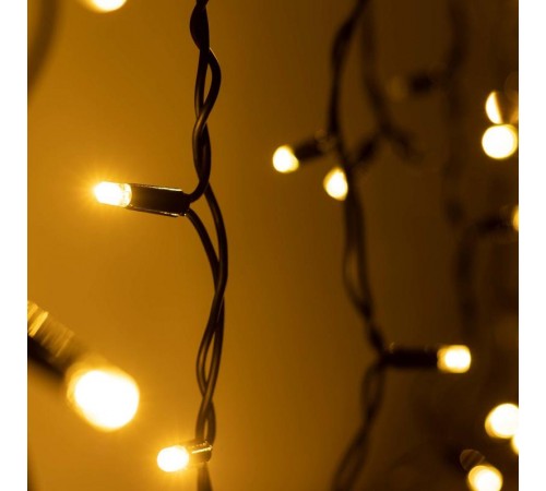 Светодиодная гирлянда ARD-EDGE-PRO-4000x600-BLACK-128LED-MILK-FLASH Warm/Warm (230V, 8W) (Ardecoled, IP65)  034129  Arlight