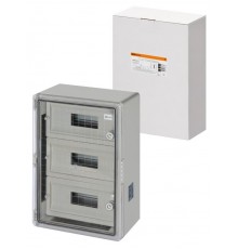 Бокс пластиковый навесной ЩРН-П-36 модулей, прозр. крышка, ABS, IP65, от -45 до +75 °С (350х500х190)  SQ0933-0217  TDM