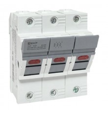 Предохранитель-разъединитель DF 14х51 3Р (тип ПВЦ)   df143-e  EKF