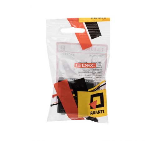 Звонок "Черный квадрат" Avanti, 220V, 1 мод  4402191  DKC