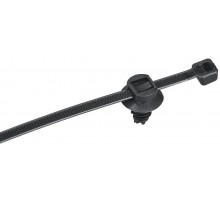 Хомут P6.6 с креплением на ёлочку чёрный 4,8х200мм  UHH16-D048-200-100-K02  IEK