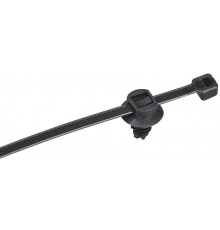 Хомут P6.6 с креплением на ёлочку чёрный 4,8х200мм  UHH16-D048-200-100-K02  IEK