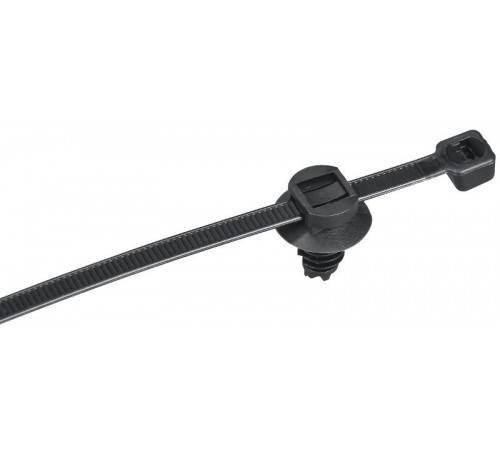 Хомут P6.6 с креплением на ёлочку чёрный 4,8х200мм  UHH16-D048-200-100-K02  IEK