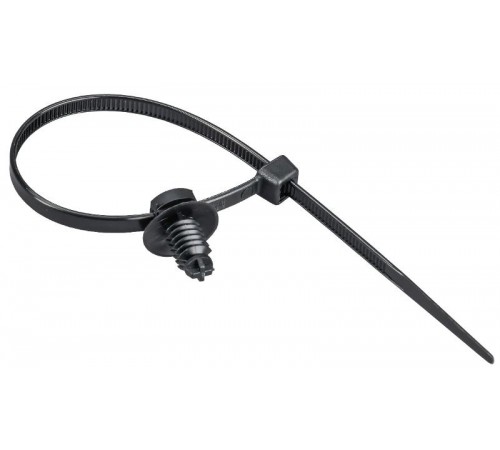 Хомут P6.6 с креплением на ёлочку чёрный 4,8х200мм  UHH16-D048-200-100-K02  IEK