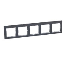 Valena Ноктюрн/Серебро Рамка 5-ая горизонт.  770395  Legrand