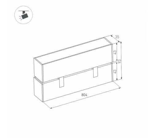 Светильник MAG-FLAT-FOLD-45-S805-24W Warm3000 (WH, 100 deg, 24V)  026997  Arlight