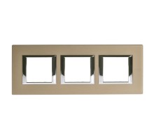 Рамка 2х3П 71мм горизонтальная Бронза Axolute  HA4802M3HBR  Legrand