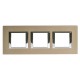 Рамка 2х3П 71мм горизонтальная Бронза Axolute  HA4802M3HBR  Legrand