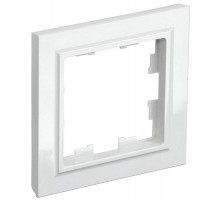 BRITE Рамка 1-ая РУ-1-БрБ белый  BR-M12-K01-PRO  IEK