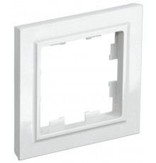 BRITE Рамка 1-ая РУ-1-БрБ белый  BR-M12-K01-PRO  IEK