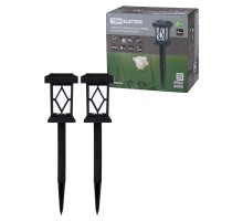 Набор светильников СП "Торо" на солнечных батареях, пластик, 10х44 cм, 2 шт,  SQ0330-0107  TDM