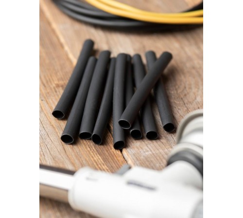 Термоусаживаемая трубка ТУТк с клеевым слоем нг 6/2 черная в отрезках по 1м EKF PROxima  tut-k6-b  EKF