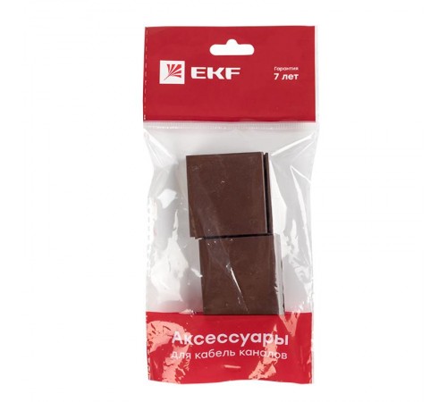 Соединитель (40х16) (4 шт) Plast EKF PROxima  под темное дерево    cond-40-16x4   EKF 