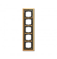 Рамка 5-постовая, серия Династия, Латунь полированная, черная роспись  1754-0-4579   2CKA001754A4579  ABB