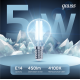Лампа светодиодная LED 5Вт E14 220В 4100К шар  105801205  Gauss