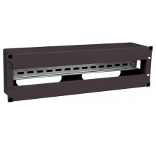 ITK Панель электрораспределительная 3U с DIN-рейкой черная  EDP05-3U22M  ITK