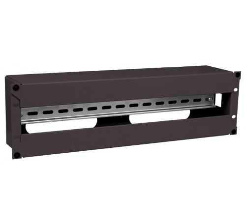 ITK Панель электрораспределительная 3U с DIN-рейкой черная  EDP05-3U22M  ITK