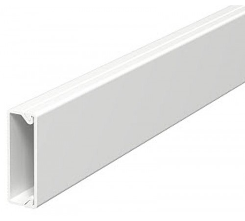 Мини-канал WDK с крышкой 10x30x2000 мм (высота борта 10,5 мм, крышка 30 мм) ПВХ белый RAL 9010  6150780  OBO Bettermann
