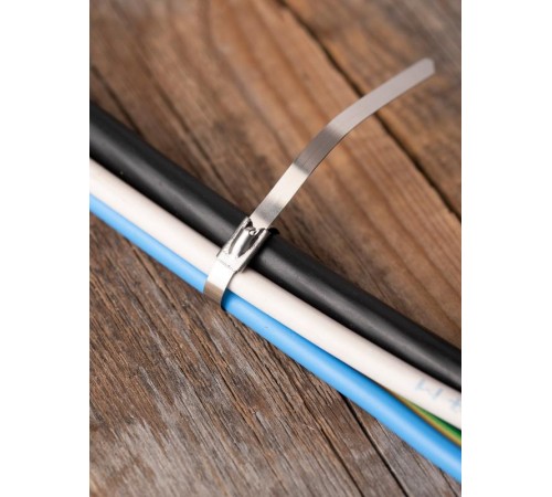 Хомут AISI 304 из нержавеющей стали, 4.6x520 (100 шт.) FlexLock PROximaplc-fl-tss-304-4.6x520EKF