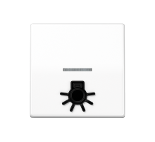 Клавиша с окошком для подсветки и символом "свет"; белая AS591L1KO5WW Jung