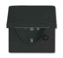 Розетка SCHUKO, 20 EUGKB-35-101, с крышкой, с защитными шторками, Allwetter44, IP44, черный/антрацит, 16А, 250В.  2064-0-0295   2CKA002064A0295  AB