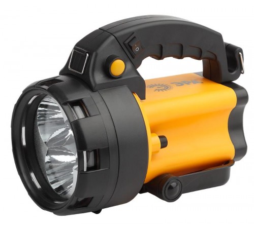 Фонарь прожекторный  PA-604  АЛЬФА 3x1Вт LED SMD, литий 3Ач, сигнал.св., ЗУ 220V+12V, карт]  Б0031035  ЭРА