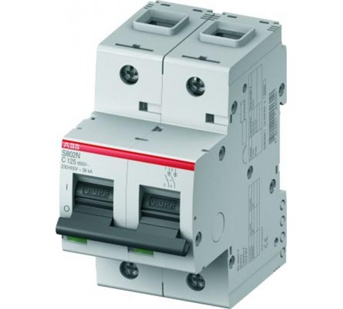 Выключатель автоматический двухполюсный S802N 32А C 36кА (S802N C32)  2CCS892001R0324  ABB