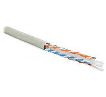 Кабель витая пара UUTP4-C6-S23-IN-LSZH-GY-305(305м)U/UTP,кат.6,4п.(23AWG),одн.(solid),с разд.,LSZH,нг(A)-HF,-20°C-+75°C,сер.  42048  Hyperline