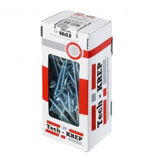 Саморезы универсальные 90х5,0 мм (100 шт) оцинкованные - коробка с окном ( 0,72 кг)  102204  Tech-KREP