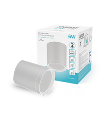 Светильник светодиодный декоративный бытовой с рассеивателем HD022 6W (белый) 4100K 68х75мм  HD022  Gauss