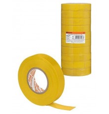 Изолента ПВХ 0,15х19 мм Желтая 25 м  SQ0526-0082  TDM