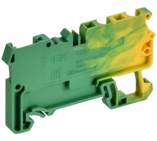 ARMAFIX Клемма пруж. CX2,5-3-1B PE 2,5мм2 3-конт. зазем.  AF-CT41-06-21-K52-002  IEK