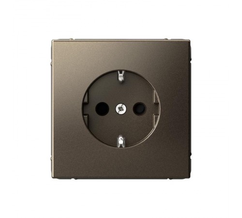 ArtGallery Мокко Розетка с заземлением со шторками, 16А, механизм, быстрозажим. клем.  GAL000645S  SE