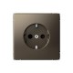 ArtGallery Мокко Розетка с заземлением со шторками, 16А, механизм, быстрозажим. клем.  GAL000645S  SE