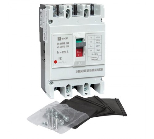 Выключатель автоматический ВА-99М 250/225А 3P 20кА EKF Basic  mccb99-250-225mI  EKF