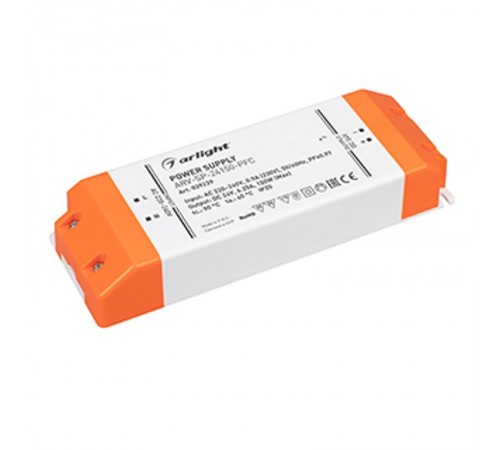 Блок питания ARV-SP-24150-PFC (24V, 6.25A, 150W) (Arlight, IP20 Пластик, 5 лет)  39239  Arlight