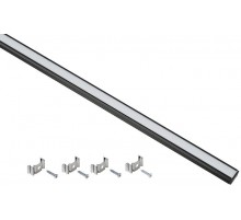 Профиль алюминиевый для LED ленты 1712 прям. 2м к-т опал черн.  LSADD1712-SET1-2-N1-1-K02  IEK