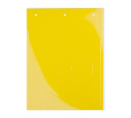 Табличка полужесткая для маркировки кнопок аварийного останова. ПВХ. Желтая.  TAEM090Y  DKC