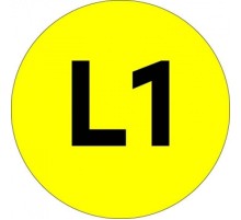 Наклейка "L1" d=20мм PROxima  an-2-15  EKF