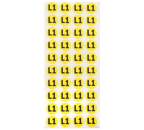 Наклейка "L1" d=20мм PROxima  an-2-15  EKF