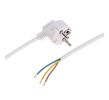 Шнур электрический с вилкой ПВС 3х0,75 мм2 3м (белый)  11-1310  REXANT