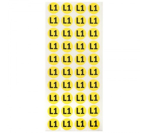 Наклейка "L1" d=20мм PROxima  an-2-15  EKF