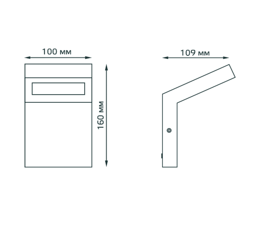 Светильник садово-парковый LED Electra, 10W, 600Lm, 4000K, 100x109x160mm, 170-240V / 50Hz, IP54  GD109  Gauss
