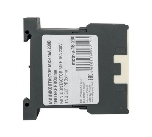 Миниконтактор МКЭ 16А 230В 1NO EKF PROxima  Mctr-s-16-230  EKF
