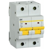 Выключатель автоматический двухполюсный ВА47-150 80А D 15кА KARAT  MVA50-2-080-D  IEK