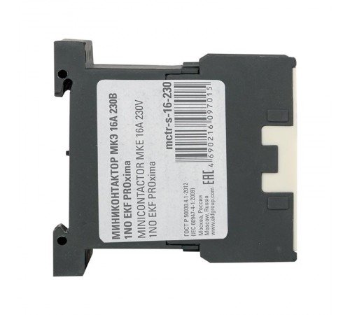 Миниконтактор МКЭ 16А 230В 1NO EKF PROxima  Mctr-s-16-230  EKF